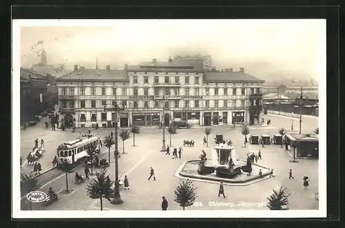 AK Göteborg, Järntorget, Strassenbahn