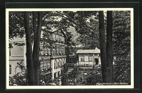 AK Bad Reinerz, Hotel Haus Karlsruh