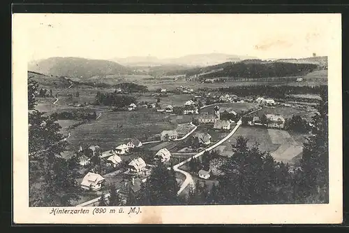 AK Hinterzarten, Panoramablick vom Berg