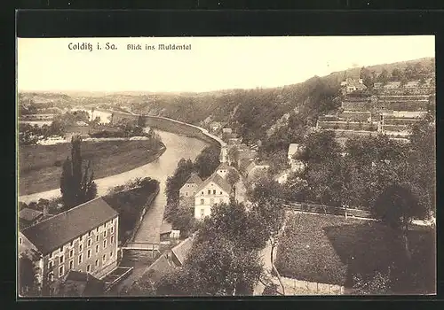 AK Colditz i. Sa., Blick ins Muldental