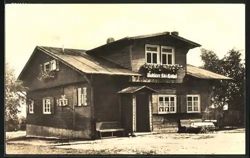AK Ruhla / Thür. Wald, an der Skihütte