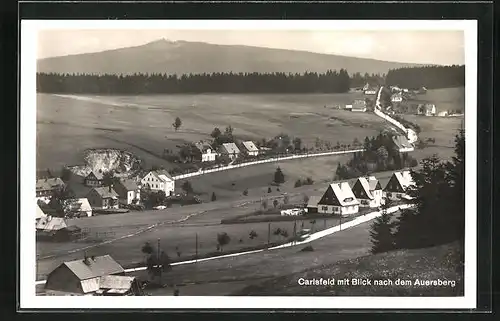 AK Carlsfeld, Gesamtansicht mit Auersberg