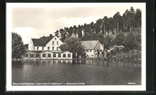 AK Herrndorf-Hetzdorf, an der Sumpfmühle
