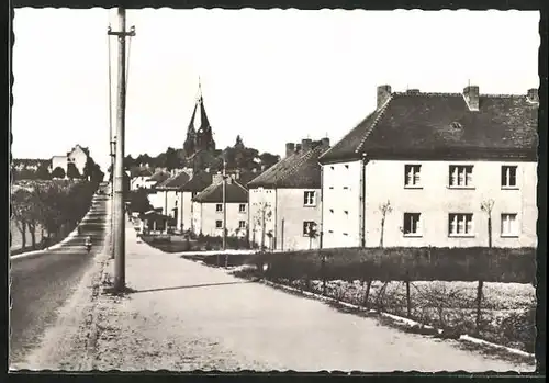 AK Riesa / Elbe, Blick in die Pausitzerstrasse