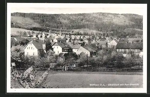 AK Wilthen, Oberdorf mit Pan-Dietrich