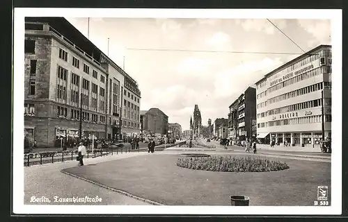 AK Berlin-Charlottenburg, Blick in die Tauentzienstrasse