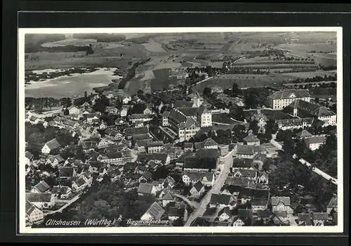 AK Altshausen /Württ., Fliegeraufnahme