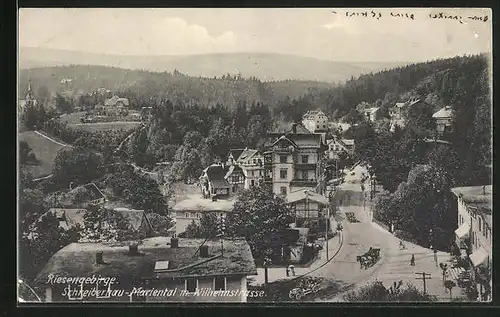 AK Schreiberhau-Mariental, Gesamtansicht mit Wilhelmstrasse