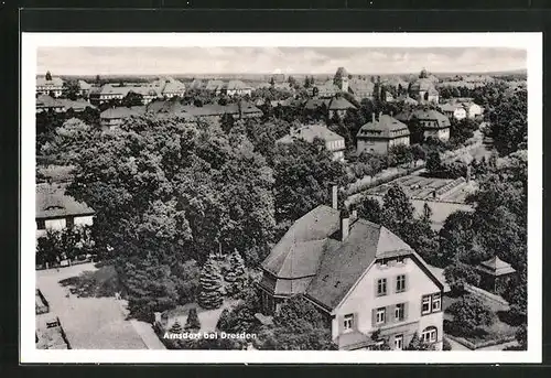 AK Arnsdorf b. Dresden, Blick auf die Ortschaft