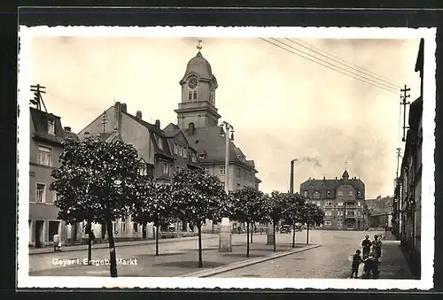 AK Geyer / Erzgeb., Markt