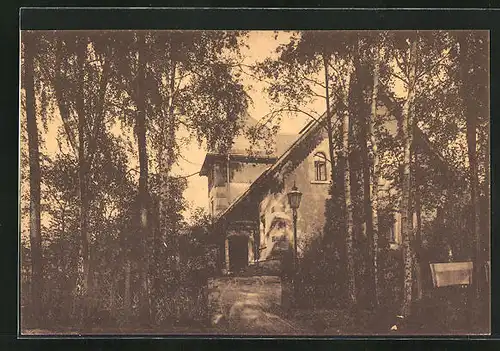 AK Coswig i. Sa., Parkhaus der Heilstätte Lindenhof