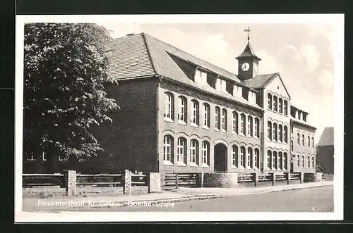 AK Neupetershain, an der Goethe-Schule