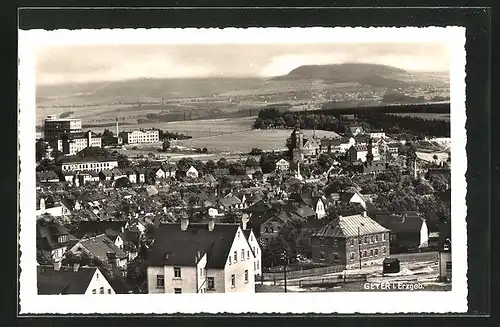 AK Geyer / Erzgeb., Totale aus der Vogelschau