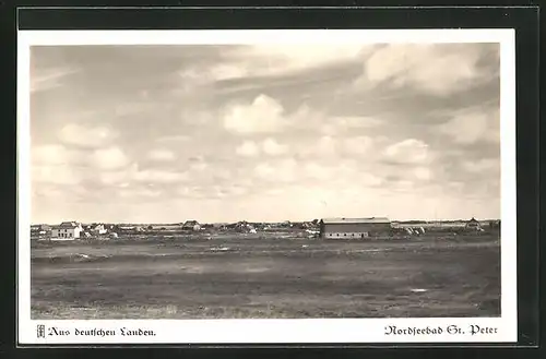 AK St. Peter / Nordsee, Süderhöft vom Leuchtturm gesehen