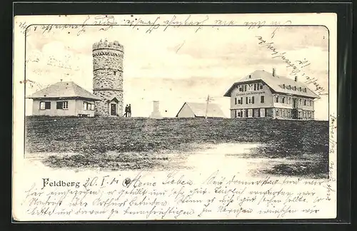 AK Feldberg / Schwarzwald, Gasthaus am Feldbergturm