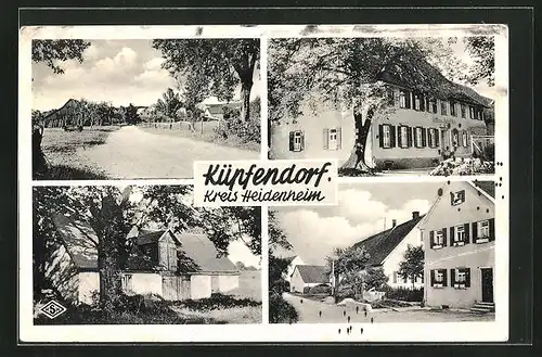 AK Küpfendorf, verschiedene Ortsansichten, Gasthaus