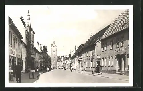 AK Zörbig, Blick in die Leninstrasse