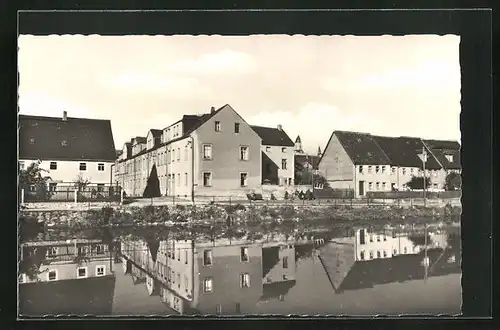 AK Rosswein i. Sa., Teilansicht der Muldenstrasse