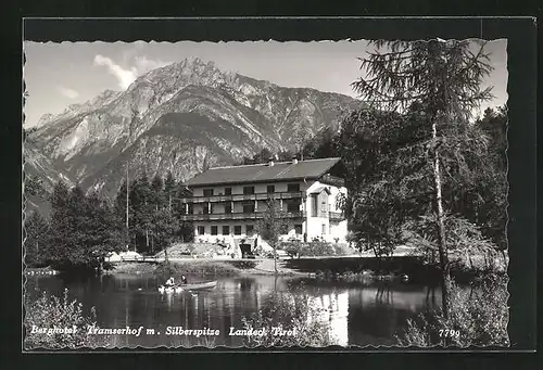 AK Landeck, Berghotel Tramserhof mit Silberspitze