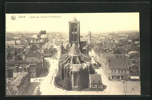 AK Gand, Eglise St. Nicolas et Panorama