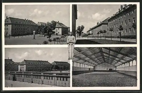 AK Cüstrin / Kostrzyn, Stülpnagel-Kaserne, verschiedene Gebäude