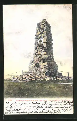 AK Feldberg, Das Bismarckdenkmal auf dem Feldberg
