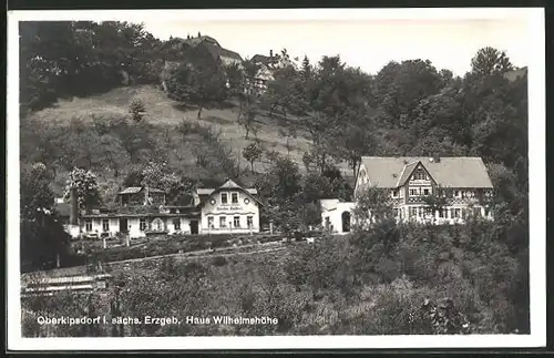 AK Oberkipsdorf i. sächs. Erzgeb., Hotel Haus Wilhelmshöhe