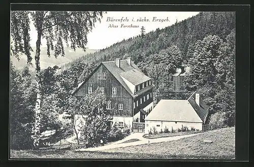 AK Bärenfels i. sächs. Erzgeb. Altes Forsthaus