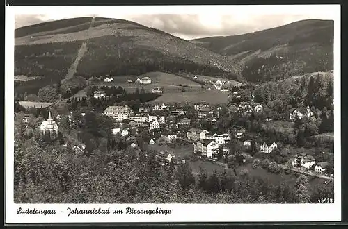 AK Johannisbad / Janske Lazne, Blick auf den Ort im Riesengebirge