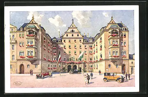 AK Dresden, Hotel und Verinshaus Hospiz in der Zinzendorfstr. 17