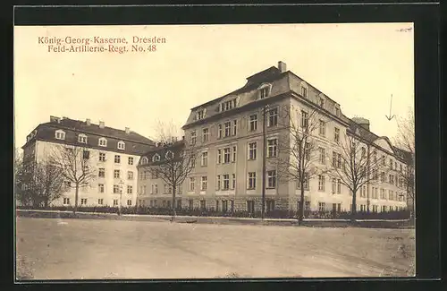 AK Dresden-Neustadt, König-Georg-Kaserne, Feld-Artillerie-Regt. No. 48