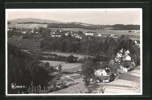 Foto-AK Rimov, Blick auf den Ort