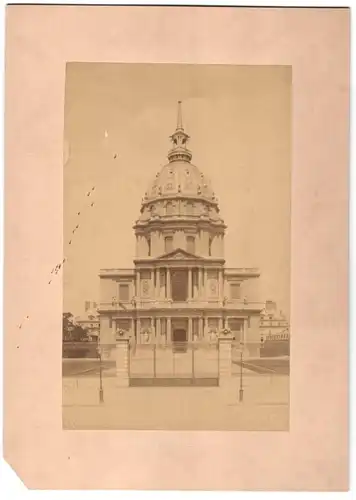 Fotografie J. Kuhn, Paris, Ansicht Paris, Invalidendom, Gesamtansicht, Trockenstempel: J. Kuhn, Paris