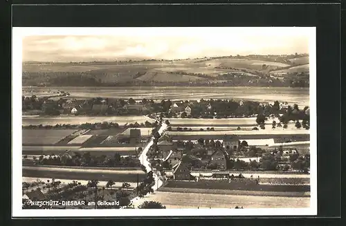 AK Nieschütz-Diesbar am Golkwald, Panorama