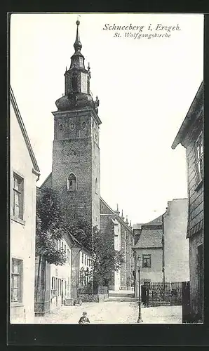 AK Schneeberg i. Erzgeb., St. Wolfgangskirche