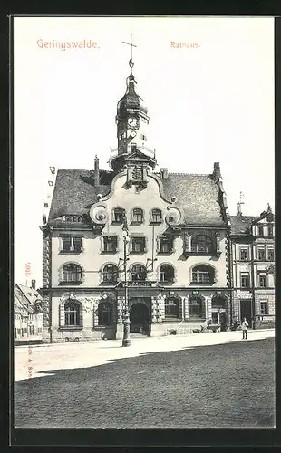 AK Geringswalde, Rathaus im Sonnenschein