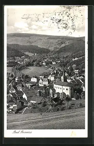 AK Bad Reinerz, Teilansicht mit Kirche