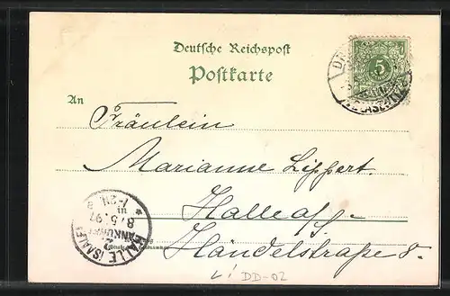 AK Dresden-Blasewitz, Kirche, Gustel, Fernansicht