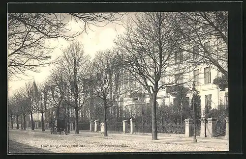 AK Hamburg-Harvestehude, Wohnhäuser in der St.-Benedikt-Strasse