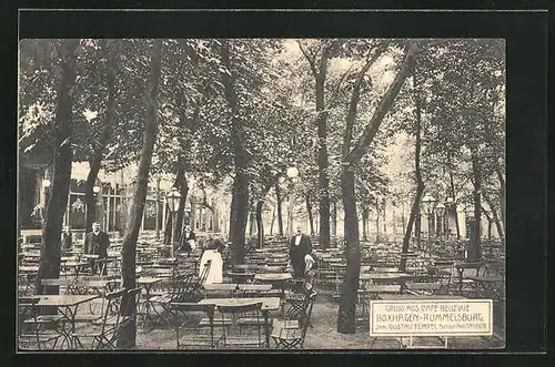 AK Berlin-Friedrichshain, Gasthaus Cafe Bellevue Boxhagen-Rummelsburg von Gustav Tempel