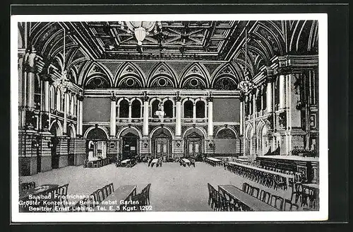 AK Berlin-Friedrichshain, Gasthaus Saalbau Friedrichshain von Ernst Liebing