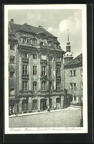 AK Dresden, Haus am Jüdenhof erbaut von Poppelmann