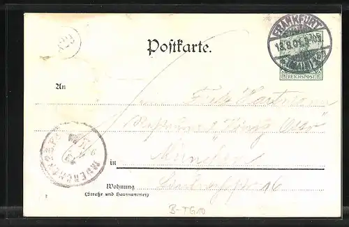 Lithographie Berlin-Tiergarten, Fürst Bismarck-Denkmal, Enthüllungsfeier am 16.06.1901