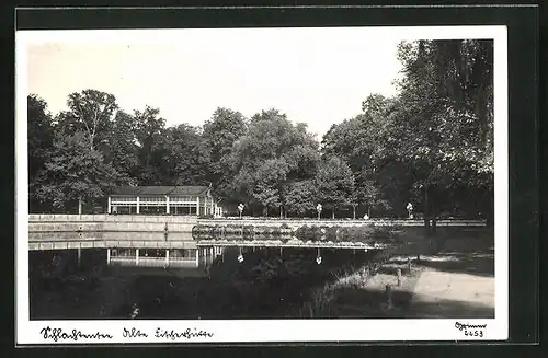 AK Berlin-Zehlendorf, Gasthaus alte Fischerhütte am Schlachtensee