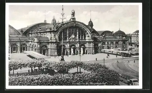 AK Frankfurt, Blick auf den Hauptbahnhof