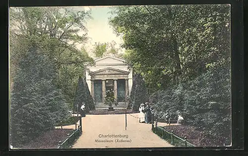 AK Berlin-Charlottenburg, Eingang in das Mausoleum