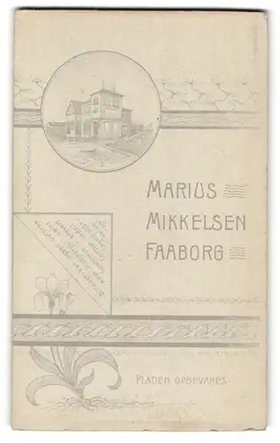 Fotografie Marius Mikkelsen, Faaborg, Ansicht Faaborg, Gebäude des Fotografen