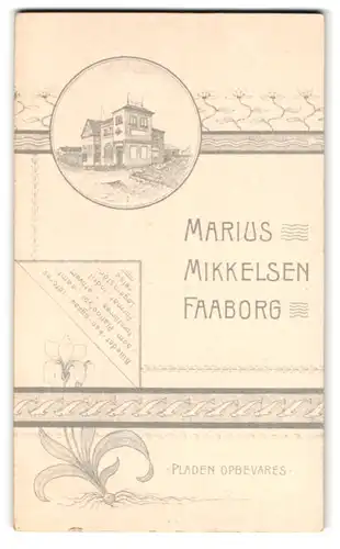 Fotografie Marius Mikkelsen, Faaborg, Ansicht Faaborg, Gebäudeansicht des Fotografischen Ateliers