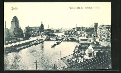 AK Berlin, Dampferstation Jannowitzbrücke