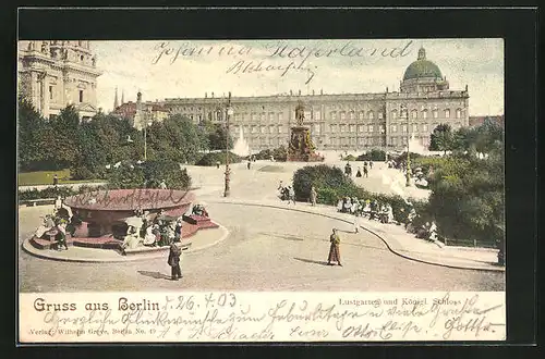AK Berlin, Lustgarten und Königliches Schloss